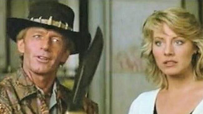 Mick Dundee’s infamous “that’s not a knife” scene now has political resonance. (Pic: Supplied)