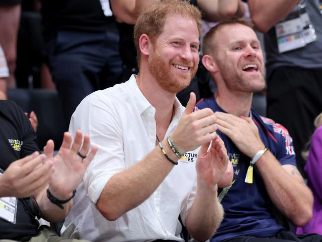 Prince Harry, Duke of Sussex at the Wheelchair Rugby competition. Picture: Chris Jackson/Getty Images for the Invictus Games Foundation