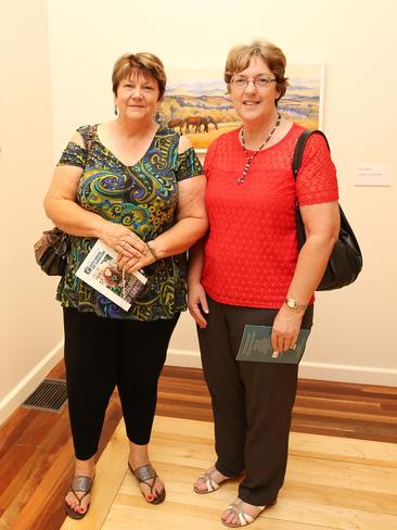 <p>Fran O'Shea and Karen Johnstone and members of the Cairns Art Society celebrated their 69th Annual Art Exhibition at the official opening of the exhibition at the Cairns Regional Gallery. PICTURE: JUSTIN BRIERTY</p>