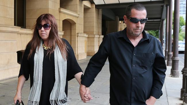 Grieving grandparents Janet Wells, left, and Steven Egberts, right. Picture: Dylan Coker