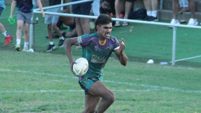 Evans Head Bombers winger Zacharia Roberts, aka “Cobbo 2.0” was a standout in the NRRRL this season. Photo: Evans Head Bombers.