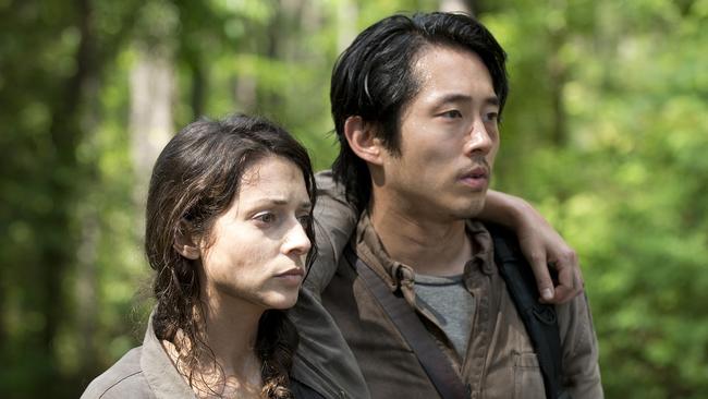 Steven Yeun is best known for his role on The Walking Dead. Picture: Gene Page/AMC