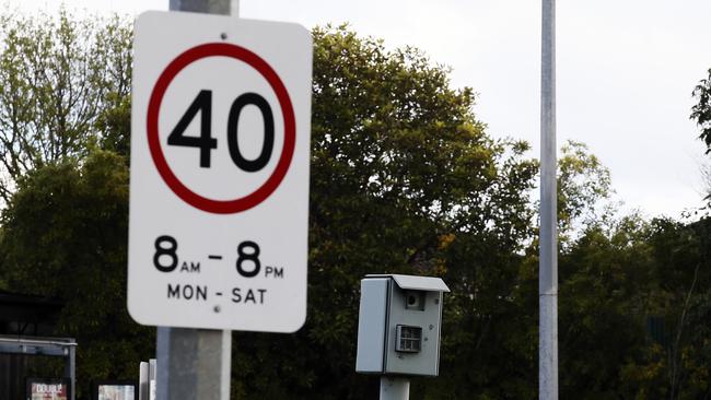 Speed camera at the corner of Warrigal Rd and Batesford Rd. Picture: Paul Loughnan