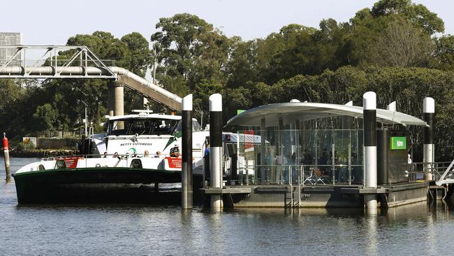 The Rivercat Wharf at Rydalmere. Picture: John Appleyard