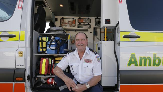 DVG Pics. Bryce Duggan has been an Ambulance Officer in the Derwent Valley for 40 years. He is pictured at the Ambulance Station, Circle Street, New Norfolk. PIC: MATT THOMPSON