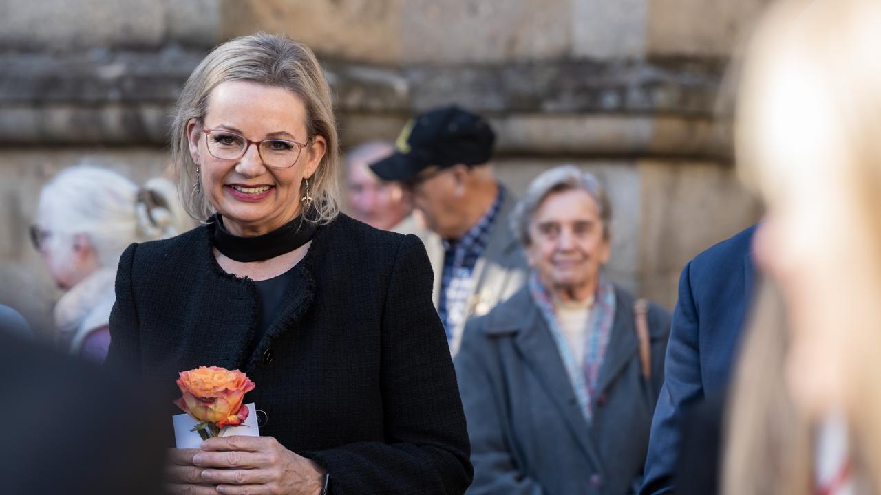 Ms Ley said she ‘felt a deep sense of gratitude’ to her mother for teaching her ‘patience, persistence and self reliance’. Picture: Simon Dallinger/ NewsWire