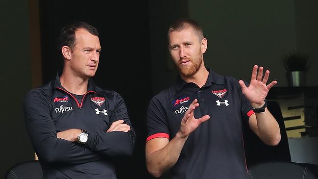 Campbell and skipper Dyson Heppell. Picture: Michael Klein