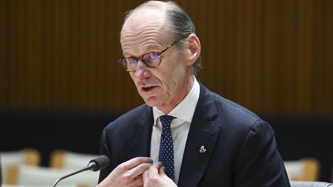 Australia and New Zealand Banking Group, Chief Executive Officer and Executive Director, Shayne Elliott says its forecast rates will be cut in February. Picture: NewsWire / Martin Ollman