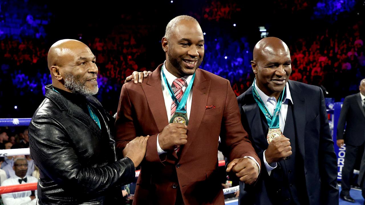 Mike Tyson, Lennox Lewis and Evander Holyfield.