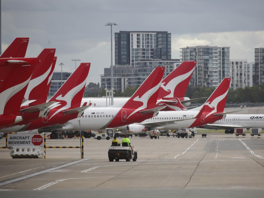 Qantas is grounding its international flights. Picture: Christian Gilles