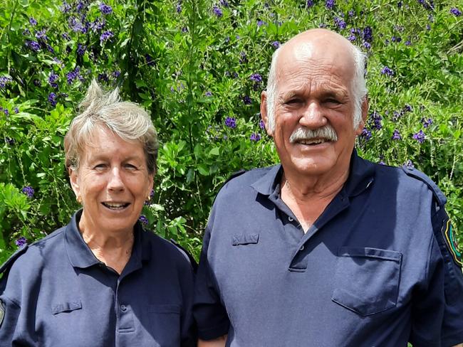 For almost two decades, Arthur and Robyn Burrell have been involved in the Bowen Rural Fire Brigade and served during fires, car crashes and flood events.