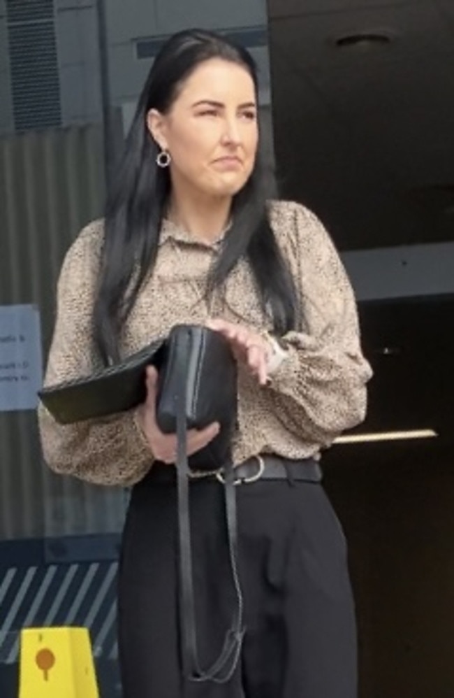 Lauren Lesley Hall leaving Maroochydore Court House. Photo: Elizabeth Neil