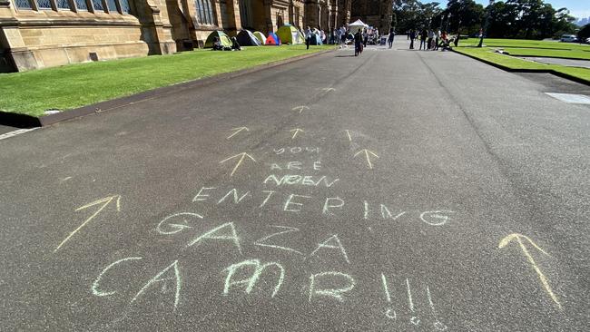 University of Sydney students have setup a tent camp in support of Palestine.