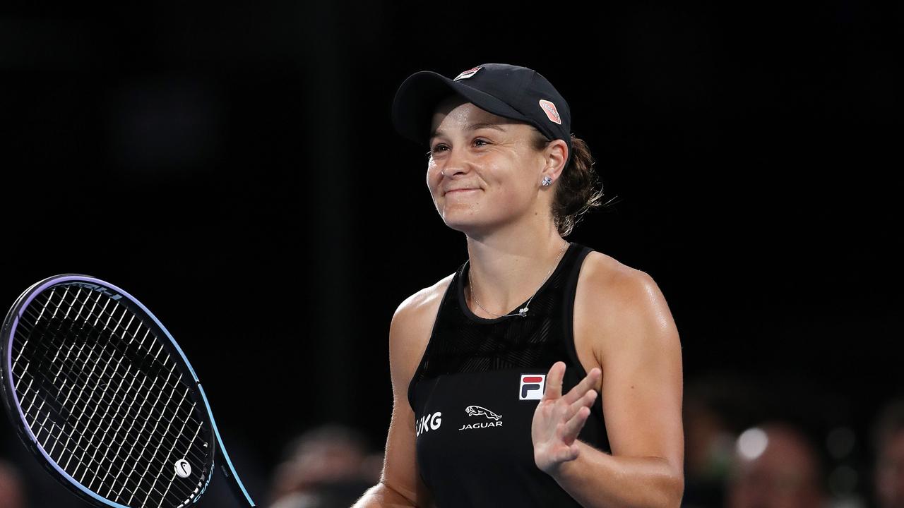 Ash Barty survived a serious test to keep her Adelaide International title hopes alive. Picture: Getty Images