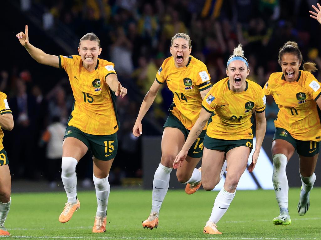 Australia win after a very tense penalty shootout during the FIFA WomenÃ&#149;s World Cup quarter final between Australia and France at Suncorp Stadium in Brisbane. Pics Adam Head