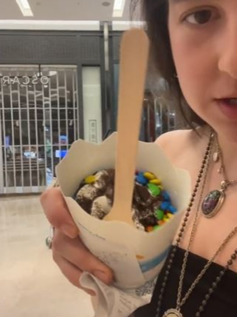 'They are just ice cream with the toppings on the top. That’s it.' Picture: TikTok