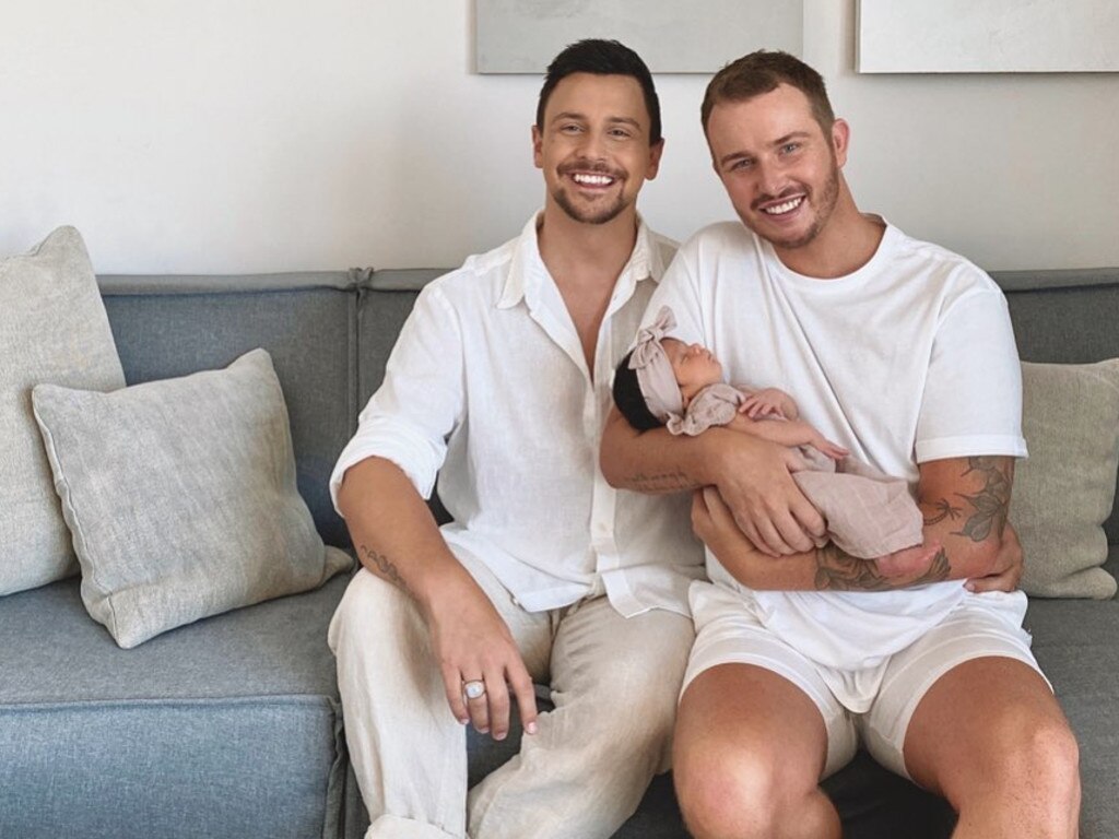 COVID restrictions have stopped the pair, along with their newborn daughter, from returning to Australia