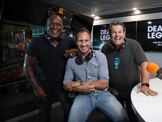 Wendell Sailor, Jude Bolton and Gus Worland will not be at Triple M in 2025. Picture: Tim Hunter.