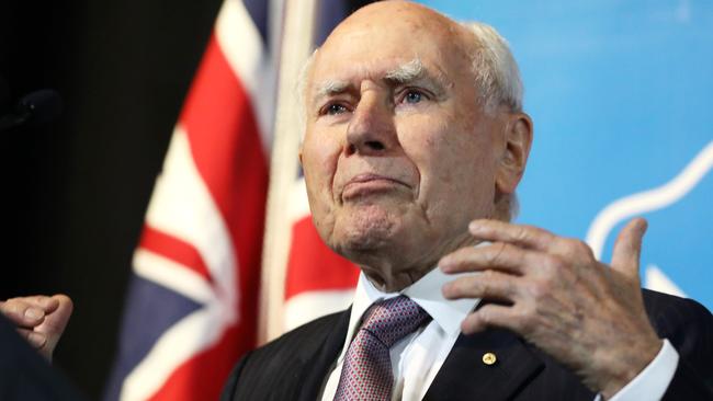 Former Prime Minister John Howard speaking at his John Howard Lecture for the Menzies Research Centre. Picture: Jane Dempster