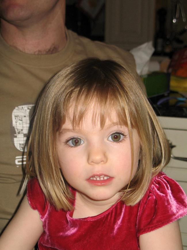 An undated handout photograph released by the Metropolitan Police in London of Madeleine McCann. Picture via AFP