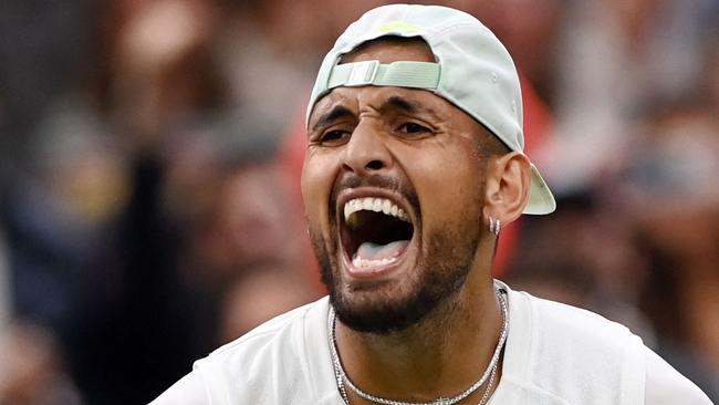 Nick Kyrgios made it all the way to the Wimbledon final. (Photo by Glyn KIRK / AFP)