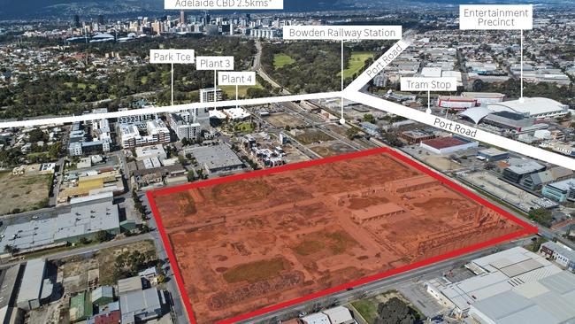 WHAT IT IS NOW: The Brompton Gasworks site. Picture: Supplied by Renewal SA