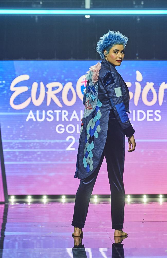 Montaigne performing at Eurovision 2020 - Australia Decides.