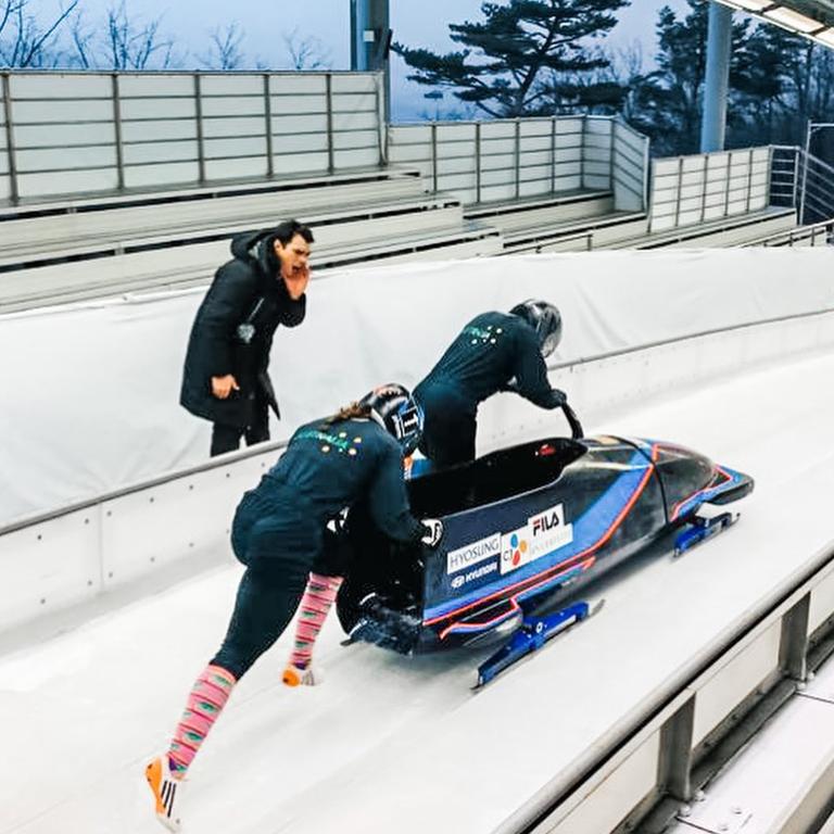 Tia-Clair Toomey-Orr is hoping to make Australia's Winter Olympic Team in the bobsleigh. Picture: Instagram