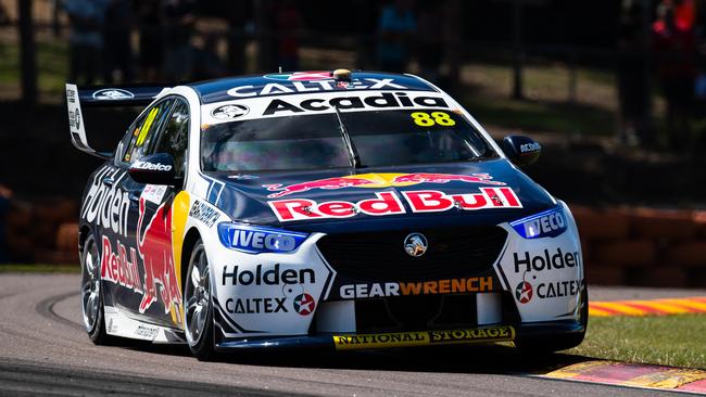 Jamie Whincup loses up to 5kgs every race. Picture: Getty