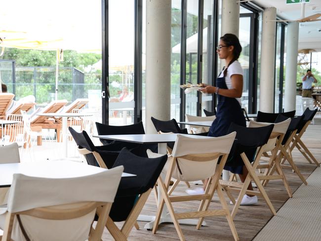 Interior view of restaurant at Bannisters at Mollymook