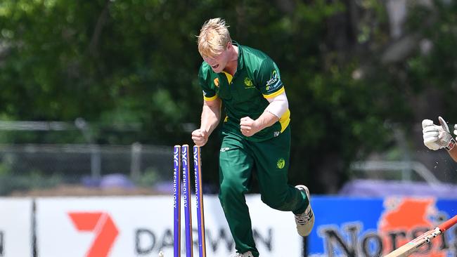 PINT celebrate a wicket during the 2023 season. Picture: Pema Tamang Pakhrin