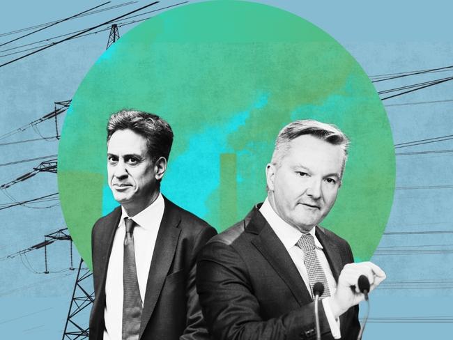 UK Secretary of State for Energy Security and Net Zero Ed Miliband, Minister for Climate Change and Energy Chris Bowen.