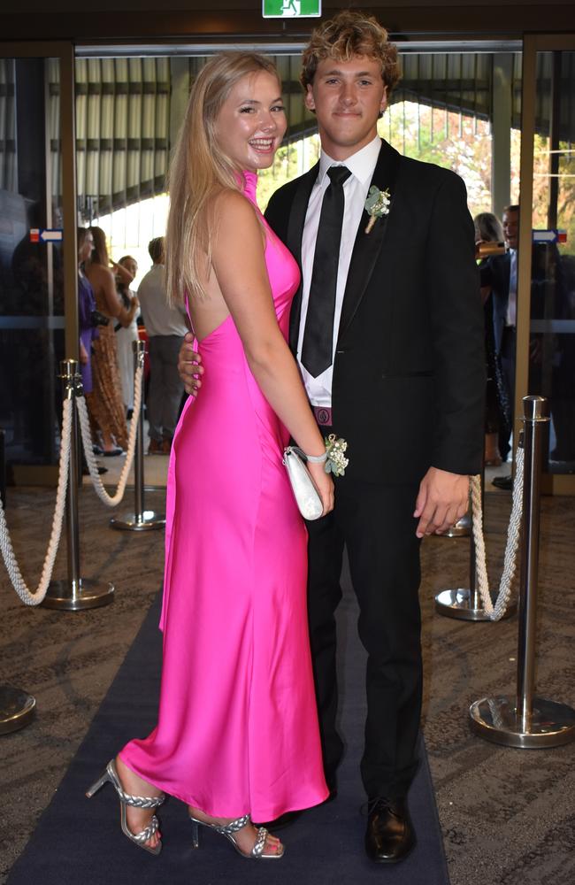 Maggie Princehorn and Grant Miller at the Sunshine Coast Grammar School formal 2023. Photo: Jorina Maureschat