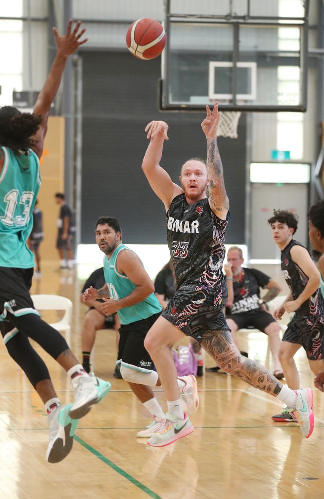 Basketball Queensland First Nations Championships at Coomera. Binar v North (green). Picture Glenn Hampson