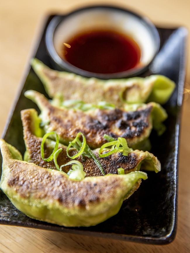 Tonkotsu’s Vegetable gyoza which are a kind of Japanese dumpling. Picture: EDDIE SAFARIK