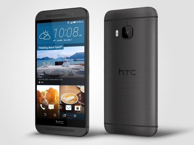 This product image provided by HTC shows front and rear views of the HTC One M9 smartphone. When the new HTC One models go on sale in April, HTC will replace damaged phones free of charge during its normal 12-month warranty period _ even if you were at fault. The offer expands on HTC Corp.’s current pledge to replace cracked screens for the first six months. (AP Photo/HTC)