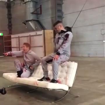 Moment stuntmen shot which outraged industry