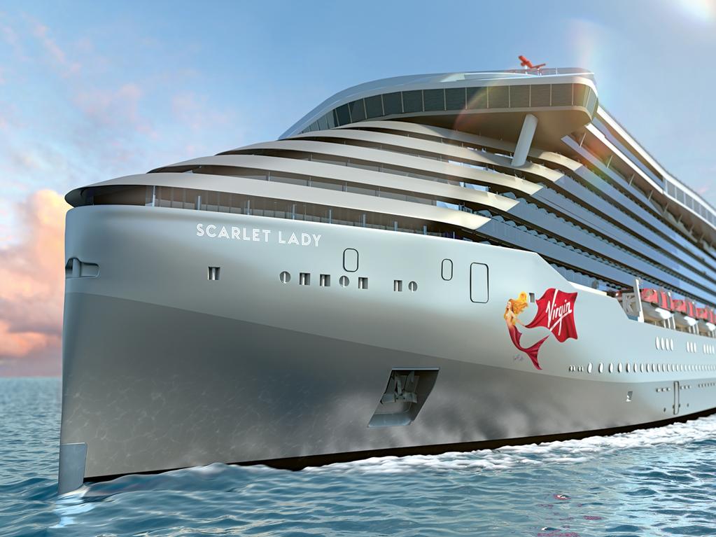 Virgin Voyages’ Scarlet Lady will launch in 2020. Picture: Virgin Voyages