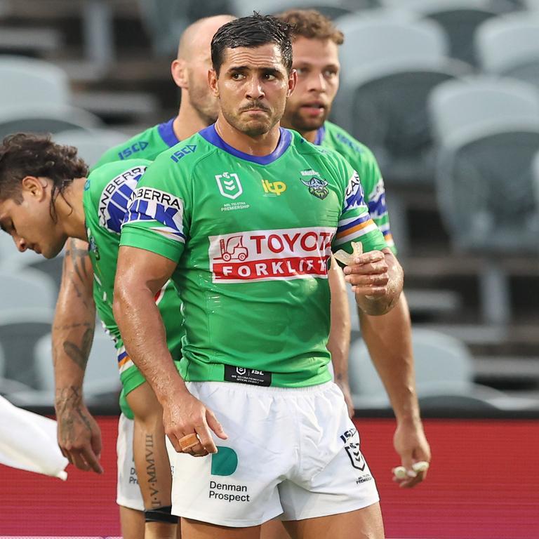 Jamal Fogarty will kick for the Raiders. Picture: Ashley Feder/Getty Images