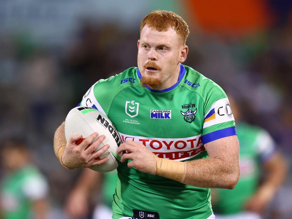 The Wests Tigers have stepped up their pursuit of Raiders star Corey Horsburgh. Picture: Getty Images