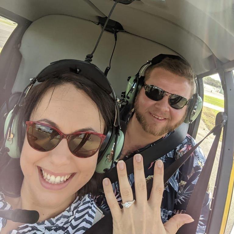 Schoolteacher Jessica Roth with her new fiance Tom Rudd.