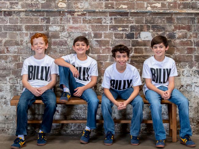 Little stars: <i>Billy Elliot the Musical</i> cast members Jamie Rogers, River Mardesic, Omar Abiad, Wade Neilsen.