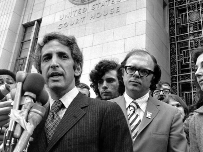 Scene from documentay The Most Dangerous Man in America. Daniel Ellsberg.