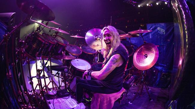 Drummer Nicko McBrain of British heavy metal band Iron Maiden on the 2024 world tour. Picture: Supplied