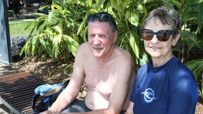 Brisbane residents Paul and Linda Casbolt have been visiting Cairns since their days living in Papua New Guinea, nearly 30 years ago. Picture: Sandhya Ram