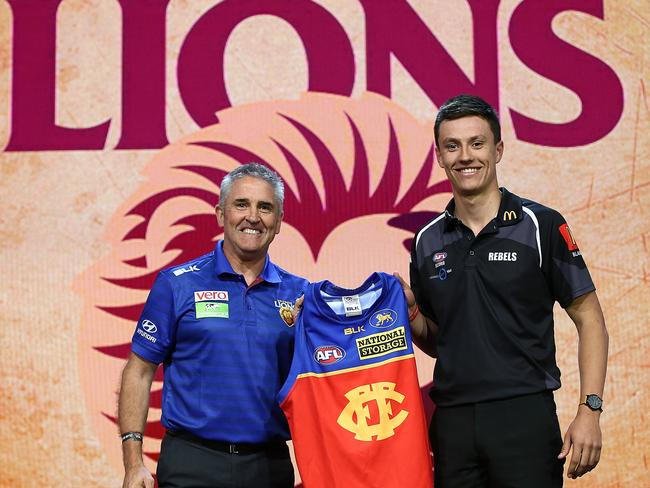 Hugh McCluggage slid to the Brisbane Lions at No.3. Picture: Getty Images