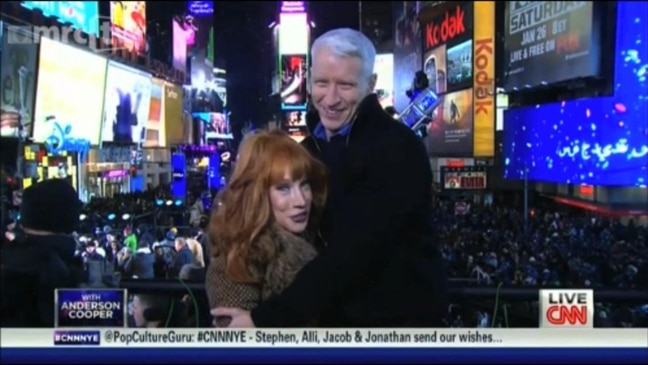 US anchor receives 'crotch kiss' during New Year's Eve live broadcast