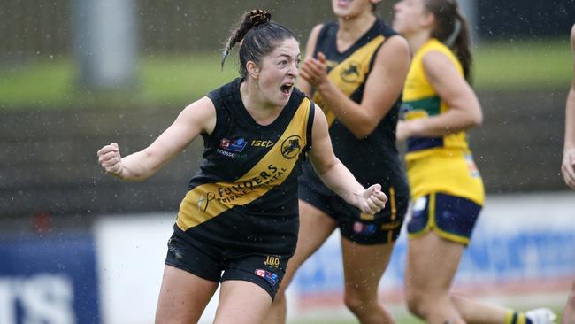 Glenelg's Ellie Kellock was selected as Team of the Year captain for the second straight season. Picture: SANFL