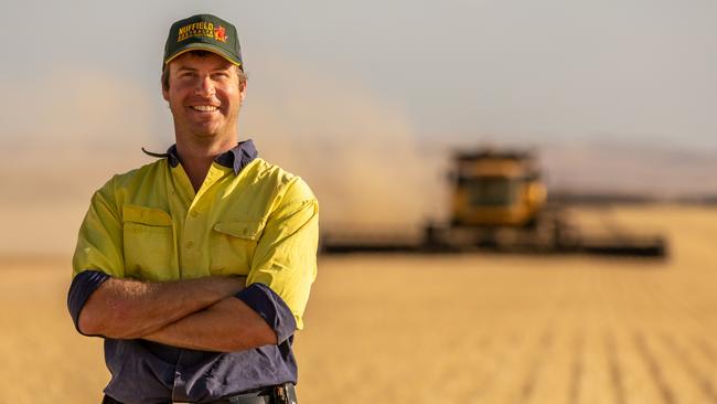 Tech-minded: Fifth-generation farmer Andrew Sargent runs a cereal cropping enterprise at Crystal Brook in South Australia. Picture: Tabitha Runkel