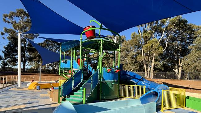 Another view of the triple water slide tower. Picture: The City of Salisbury